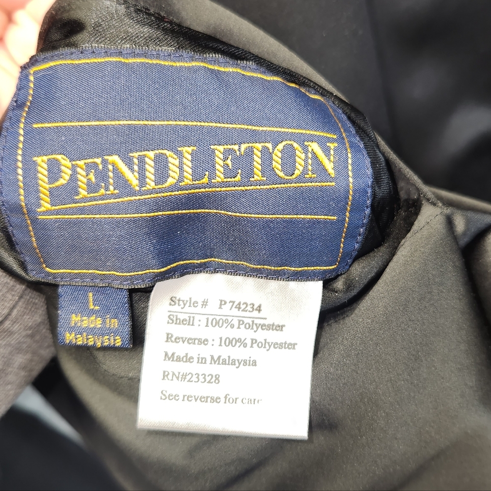 Pendleton Reversible Red/Black Zip Up Jacket Large - image 6